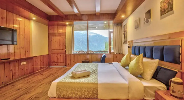 Номер Deluxe с балконом Solang Cottage By Snow City Farm