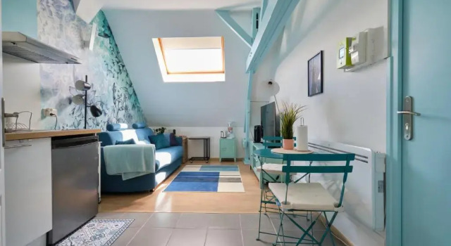 Le Cyan, studio 4min à pied centre ville, local vélo, Rezervasyon Otel Amiens 