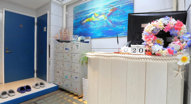 Кровать в общем номере Enoshima Guest House 134
