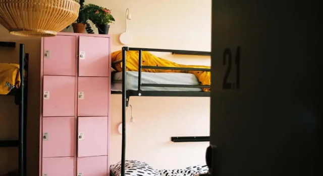 Кровать в общем номере Hostel Ani&Haakien