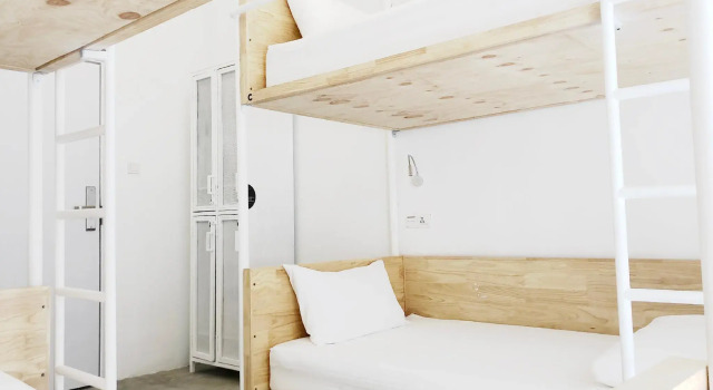 Кровать в общем номере HOOD Hostel