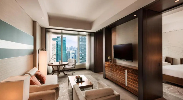 Двухместный люкс с видом на город Conrad Tokyo