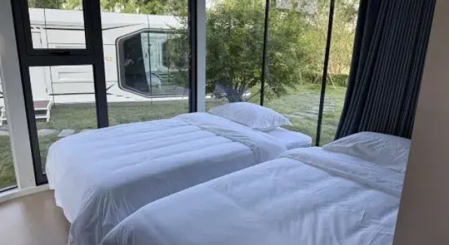 Капсула Jimeng Yunjv Homestay Hotel (Qingzhou Museum Fangongting Park)