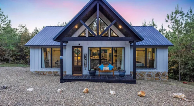 Коттедж 'painted Sky' Modern Broken Bow Cabin w/ Hot Tub!
