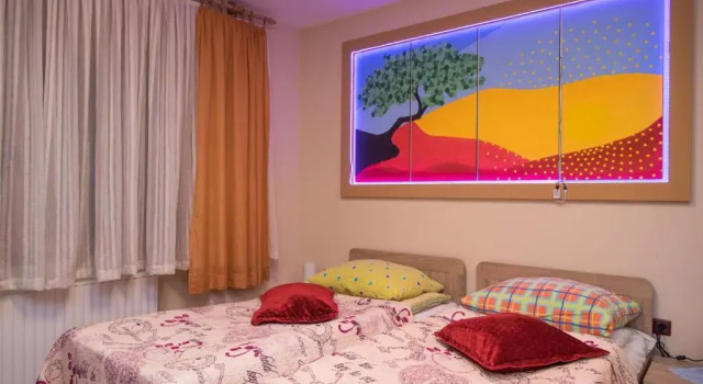 Кровать в общем номере Rooms Vlado