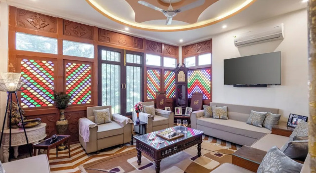 Alaya Stays 4 BHK with Outdoor Dining Area - Abhimanyu Mansion Sapphire, Забронировать Апартаменты/квартира Отели штата Раджастхана с парковкой, Парковка