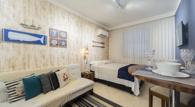 Двухместный люкс Luxury рядом с пляжем Frente á praia Wi-Fi luxo e requinte