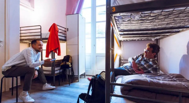 Кровать в общем номере LoL Hostel Siracusa