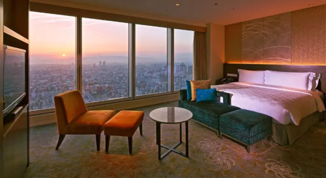 Двухместный номер Premium Corner Osaka Marriott Miyako Hotel