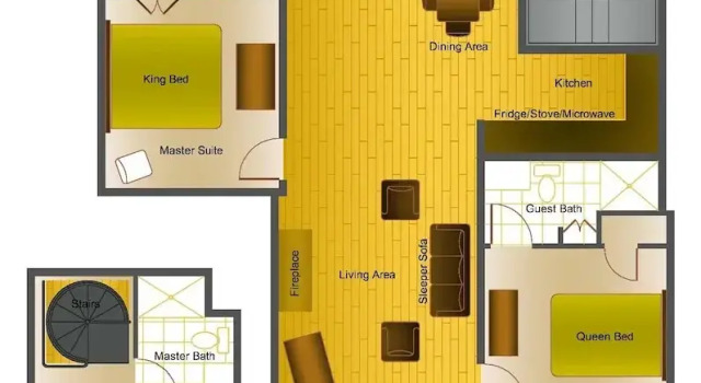 Номер Standard River Club 305 3 Bedroom Condo by Alpine Lodging Telluride