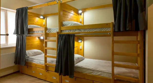 Кровать в общем номере Dream Hostel Carpathians Rakhiv