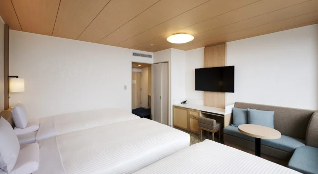 Трёхместный номер Standard с видом на океан KAMENOI HOTEL Atami Annex