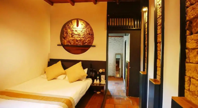 Двухместный люкс с красивым видом из окна Nanjing Tulou Herongzhuang Inn