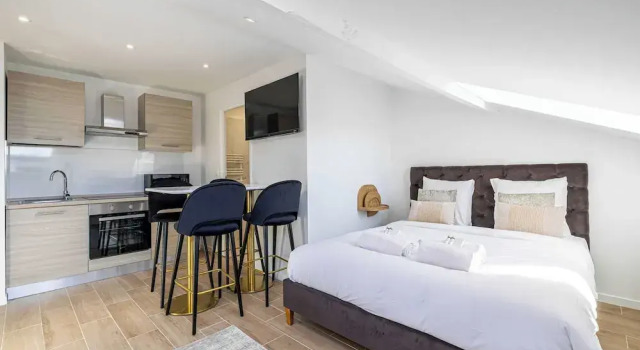 Large Renovated Studio - Bright - 1br/4p