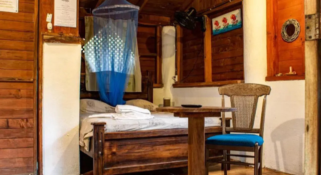 Коттедж с красивым видом из окна Chalet Y Cabinas Hibiscus