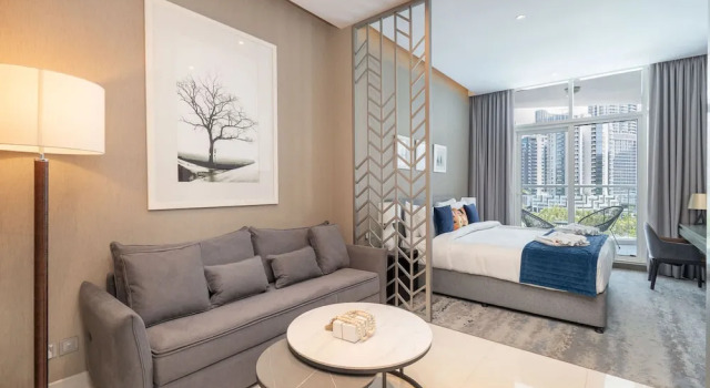 Студия Cozy Studio Perfect for 4 at Damac Maison Prive