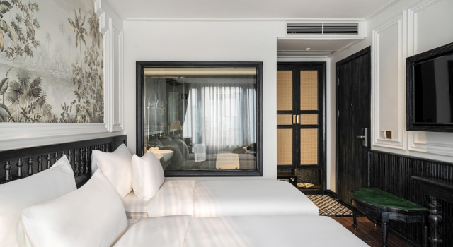 Двухместный номер Deluxe с видом на город Luxe Paradise Premium Hotel Pham Hong Thai