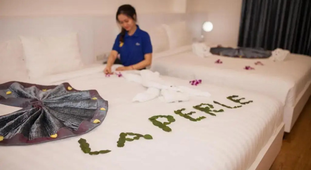 Четырёхместный номер Deluxe Hotel La Perle
