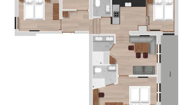 Апартаменты с 3 комнатами Hofgut Wagrain Apartment & Lifestyle Resort