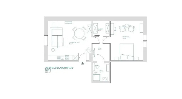 Апартаменты Superior Landhaus Blauer Spatz Reichenau an der Rax