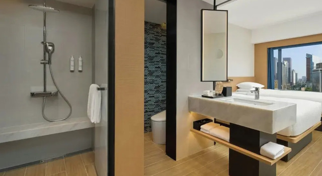 Четырёхместный номер Superior с видом на город Fairfield by Marriott Chengdu Tianfu Square