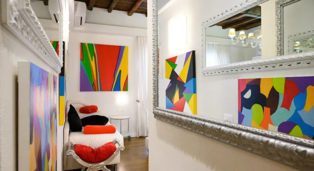 Трёхместный номер Superior с балконом и с видом на город Domus Spagna Frattina Prestige Suite