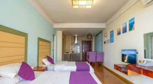 Двухместный люкс seafront Fengfan Resort Apartment (Zhapo Dajiaowan Water Park)