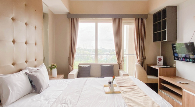 Brown Tone Studio At Oasis Cikarang Apartment, Rezervovat Apartmán Cikarang West Java
