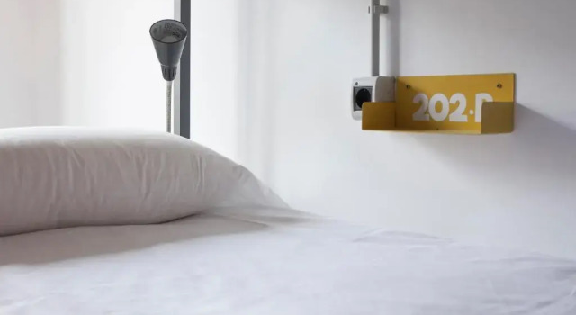 Кровать в общем номере Green River Hostel