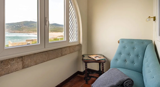 Одноместный номер Superior с балконом и с видом на море Hotel Fortaleza do Guincho Relais & Châteaux