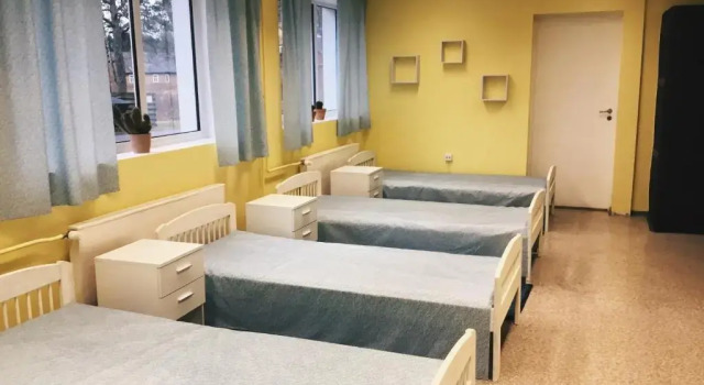 Кровать в общем номере Torgu Royal Guesthouse