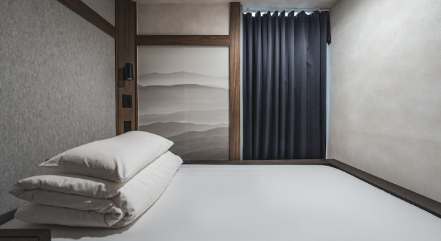 Кровать в общем номере (мужской номер) GOYOO INN & cabins