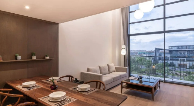 Двухместный люкс Deluxe Дуплекс Novotel Suites Shanghai Hongqiao