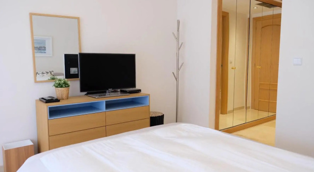 luxury modern apartment with terrace, pool and garage!