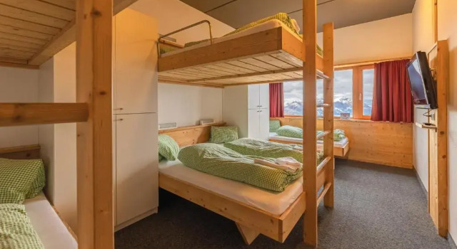 Кровать в общем номере Venet Gipfelhütte