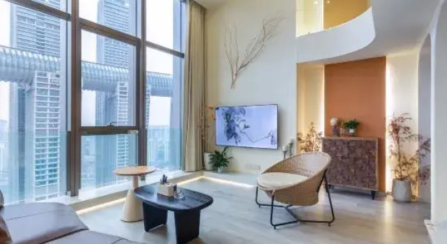Люкс с 2 комнатами с видом на реку Yunqige Homestay (Jiefangbei Hongyadong Branch)