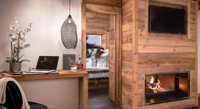 Suite con balcone Hostellerie du Pas de lOurs "Relais et Châteaux"
