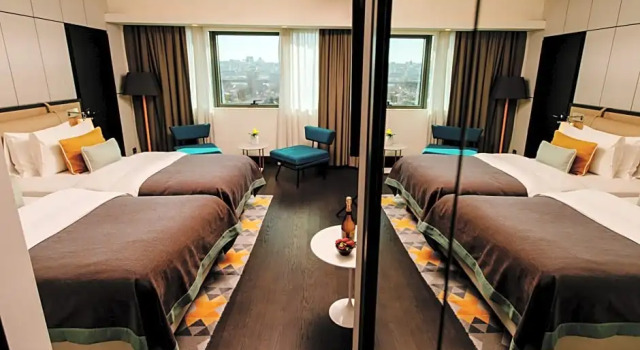 Четырёхместный люкс с видом на город Crowne Plaza Belgrade by IHG