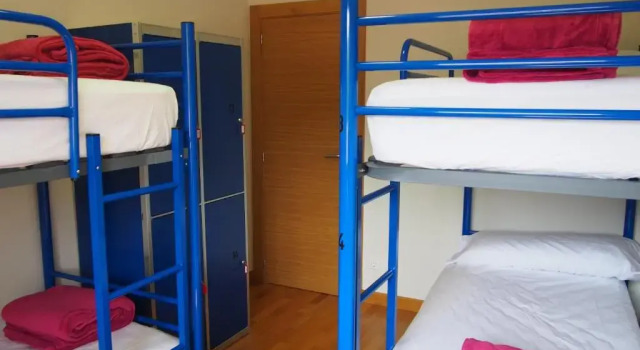Кровать в общем номере Albergue Segunda Etapa