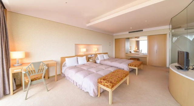 Двухместный люкс с видом на океан Spring Golf and Art Resort Awaji