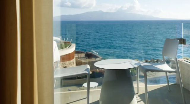 Двухместный номер Standard с частичным видом на море Buzë Boutique Hotel