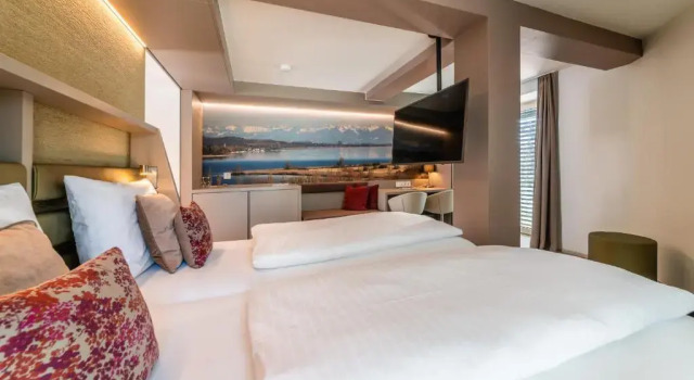 Двухместный номер Standard с балконом aquaTurm Hotel Plus Energie