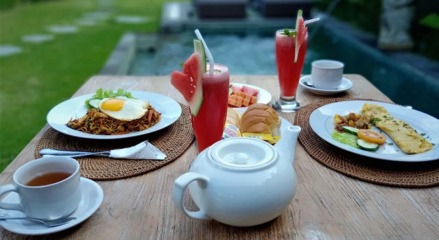 Семейная вилла с 2 комнатами с красивым видом из окна Three Gold Luxury Private Villas