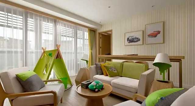 Люкс с 3 комнатами Mangrove Tree Resort World Sanya Bay -Elader Palm Tower