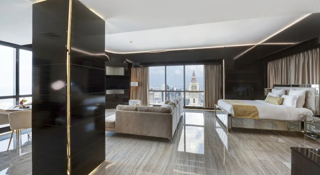 Люкс Пентхаус с 5 спальнями с панорамным видом Gevora Hotel