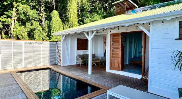 Villa Etoile Matutine, 3 chambres, piscine, belle vue mer, Réserver Villa Cottages à Basse-Terre, Cottage