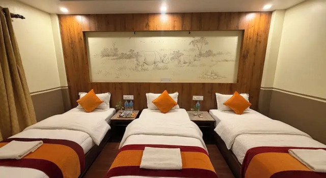 Трёхместный номер Deluxe с балконом Jungle Safari Resort