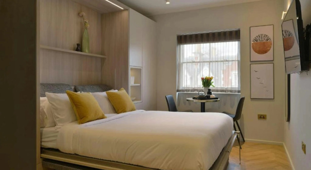 South Kensington Studios by DMONTRIO, Забронировать Апарт-отель Апарт-отели Лондона, рядом с Церковь Св. Августина, Апарт-отель
