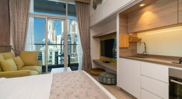 HiGuests - Studio One, Забронировать Апартаменты/квартира Дубай Эмират Дубай, рядом с Dubai Marina Yacht Club