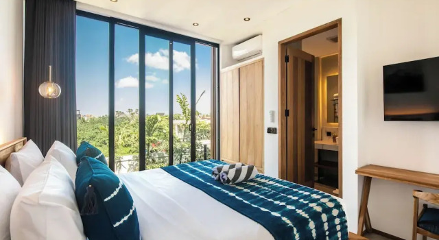 Stylish 5BR Beach Villa, 200m in Boho Canggu, Rezervovat Vila Chaty v Bali, Chalupa